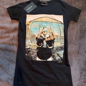 PrettyLittleThing Tupac T-shirt dress